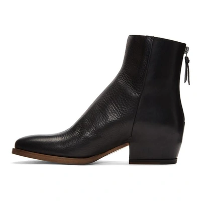 Shop Givenchy Black Gb3 Zip Boots In 001 Black