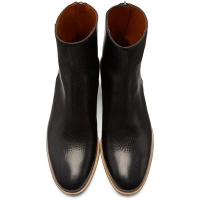 Shop Givenchy Black Gb3 Zip Boots In 001 Black