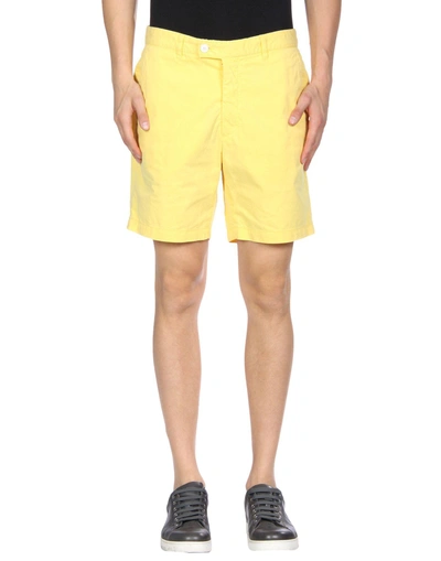 Shop Hentsch Man Shorts & Bermuda In Yellow