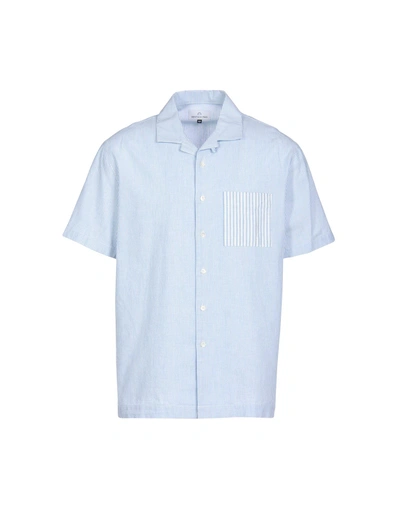 Shop Hentsch Man Striped Shirt In Blue