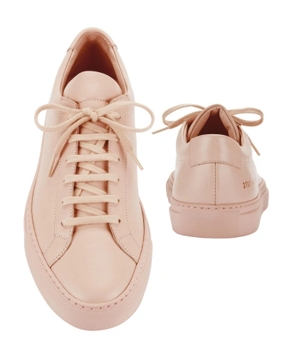 Shop Common Projects Achilles Pink Low-top Sneakers