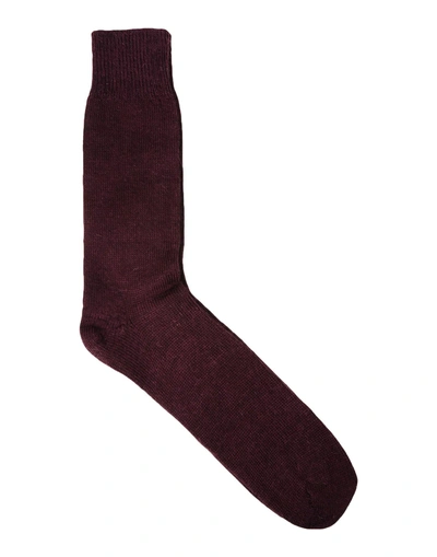 Shop Marwood Short Socks In Deep Purple