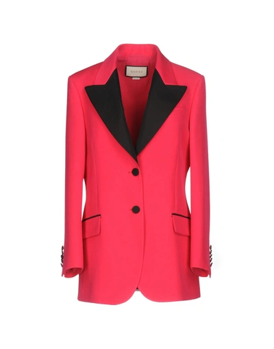 Shop Gucci Sartorial Jacket In Fuchsia