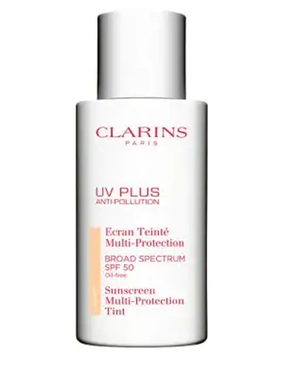 Shop Clarins Uv Plus Anti-pollution Broad Spectrum Tinted Sunscreen Multi-protection In Medium