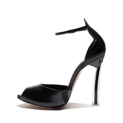 Shop Casadei Plexi Blade In Black