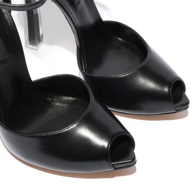 Shop Casadei Plexi Blade In Black