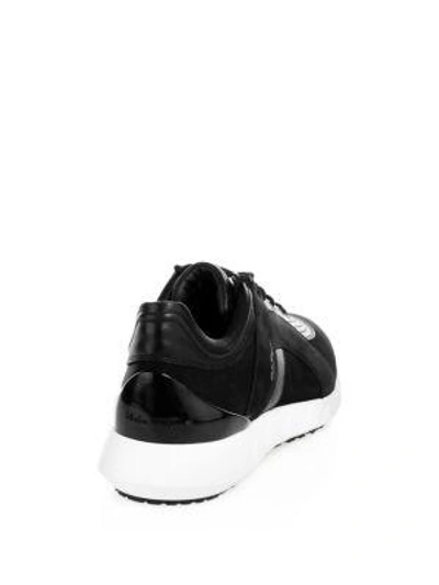 Shop Ferragamo City Runner Sneakers In Black