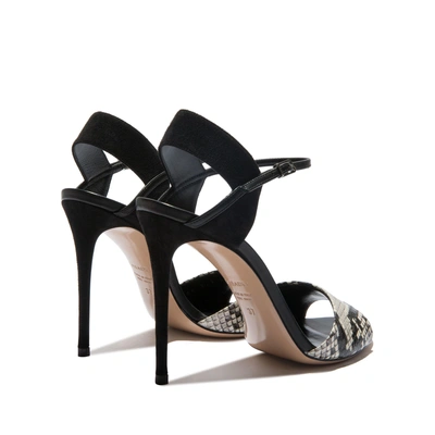 Shop Casadei Evening In Black And Stone