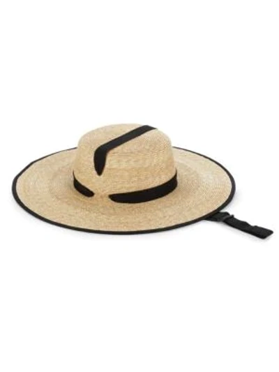 Shop Lola Hats Zoro Wheat Straw Hat In Natural Black