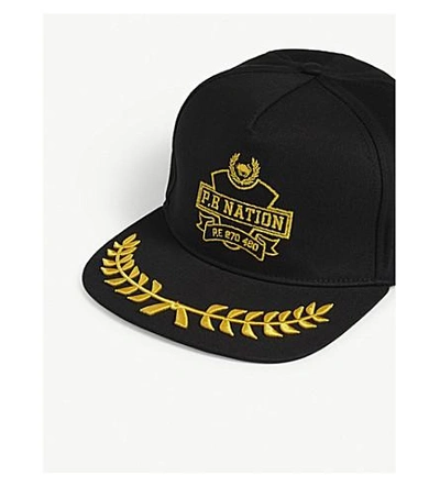 Shop P.e Nation Wild Pitch Snapback Cap In Black