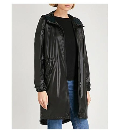 Rosewell Hooded Shell Jacket In Black