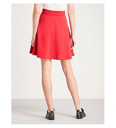 Shop Claudie Pierlot Sonate Crepe Skirt In Red