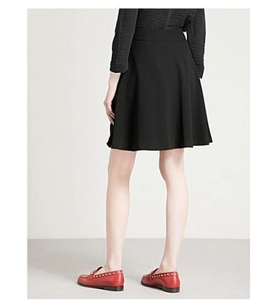 Shop Claudie Pierlot Sonate Crepe Skirt In Black