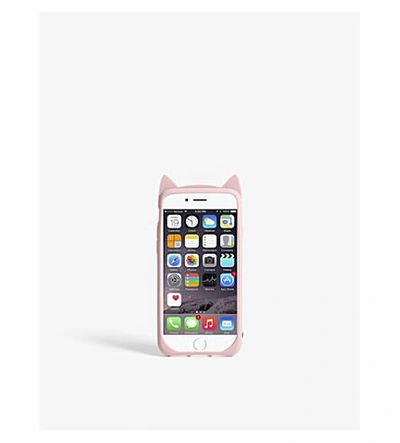 Shop Kate Spade Silicone Cat Iphone 7/8 Case In Pink Multi