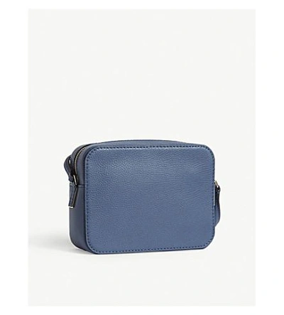 Shop Kate Spade Kingston Drive Arla Leather Shoulder Bag In Denim Blue