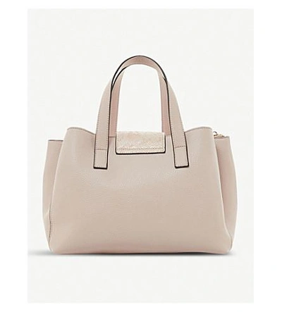 Shop Dune Decci Faux-leather Tote Bag In Blush-synthetic