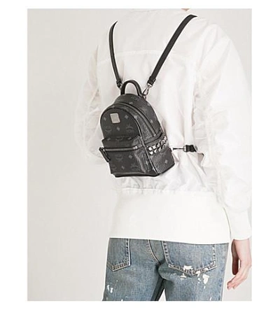 Shop Mcm Stark Classic Mini Backpack In Black