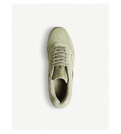 Shop Nike Air Max 1 Jewel Suede Trainers In Neutral Olive