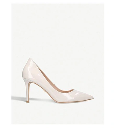 Shop Kurt Geiger Brook Patent Leather Courts In Nude