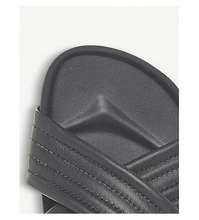 Shop Dune Linate Crossover Rubber Slides In Black-synthetic