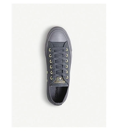 Shop Converse All Star Canvas Low-top Sneakers In Light Carbon Mono