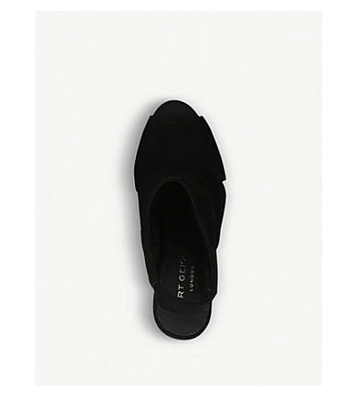 Shop Kurt Geiger Clarence Suede Courts In Black