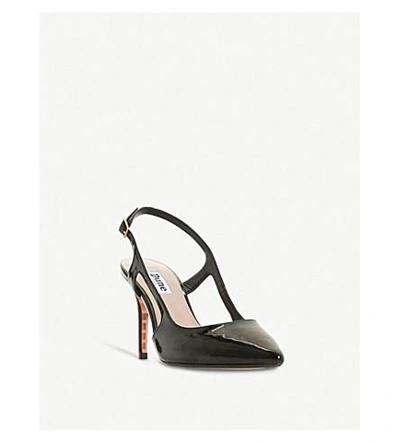 Shop Dune Crowne Slingback Patent Court Shoes In Black-synthetic Patent