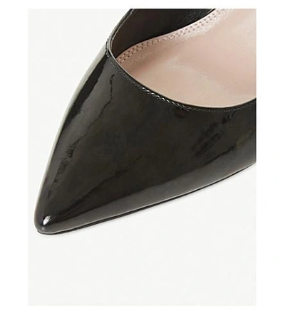 Shop Dune Crowne Slingback Patent Court Shoes In Black-synthetic Patent