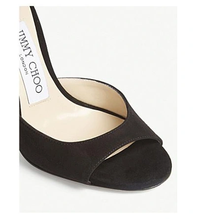 Shop Jimmy Choo Lane 100 Suede Black