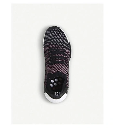 Shop Adidas Originals Nmd R1 Primeknit Sneakers In Black Grey Pink