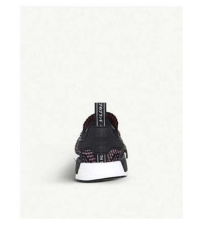 Shop Adidas Originals Nmd R1 Primeknit Sneakers In Black Grey Pink