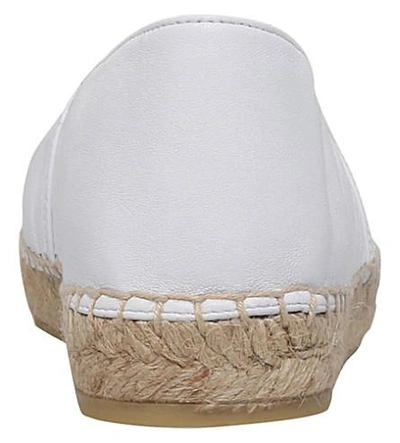 Shop Kenzo Tiger Leather Espadrilles In White