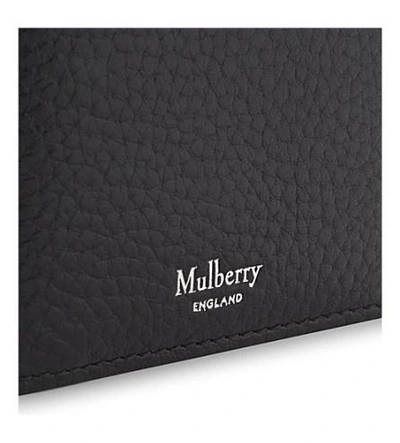 Shop Mulberry Grained Leather Card Wallet In Black