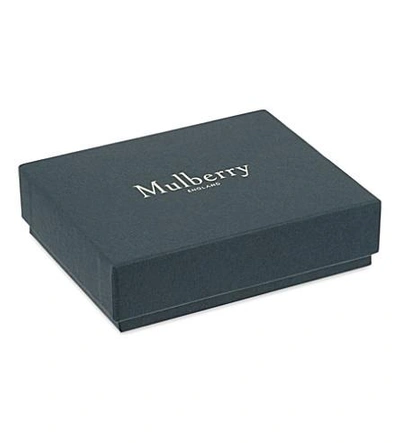 Shop Mulberry Grained Leather Card Wallet In Black