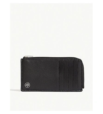 Shop Mulberry Pebbled Leather Card Case In Black