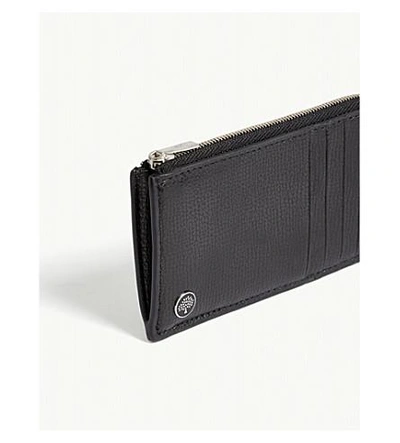 Shop Mulberry Pebbled Leather Card Case In Black