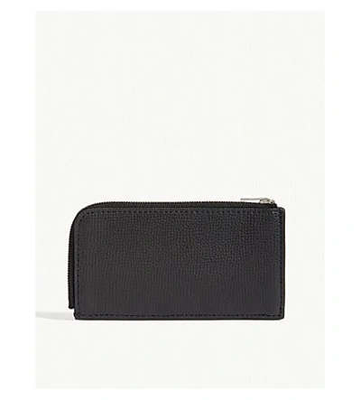 Shop Mulberry Pebbled Leather Card Case In Black