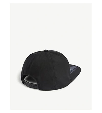 Shop Givenchy Shark-printed Snapback Cap In Black Blue