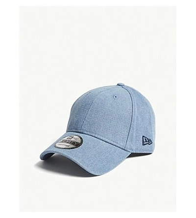 Shop New Era 9forty Clean Denim Strapback Cap In Open Market Blue