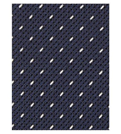 Shop Paul Smith Micro-dot Silk Tie In Navy