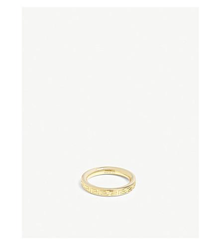 versace greek key ring