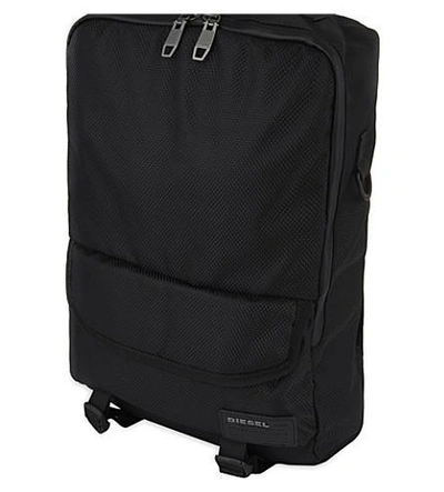 Shop Diesel F-close Zipped Backpack In Black
