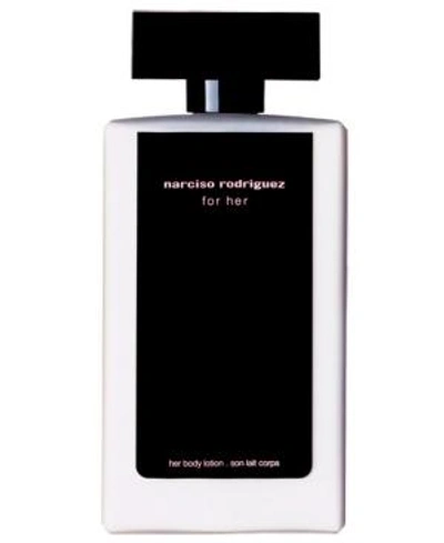 Shop Narciso Rodriguez For Her Body Lotion, 6.7 oz In No Color