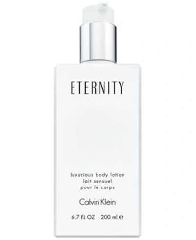 Shop Calvin Klein Eternity Luxurious Body Lotion, 6.7 oz