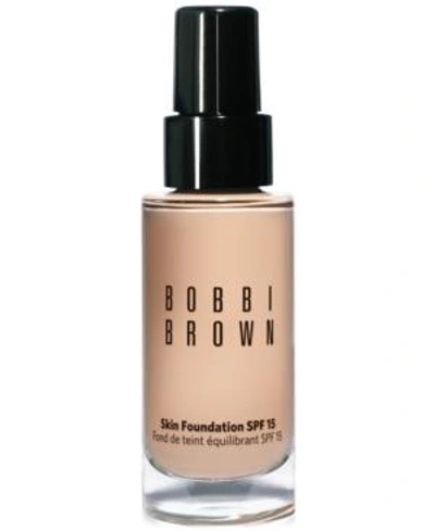 Shop Bobbi Brown Skin Foundation Spf 15, 1 oz In 00 Alabaster