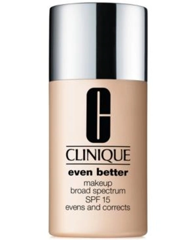 Shop Clinique Even Better Makeup Broad Spectrum Spf 15 Foundation, 1-oz. In Wn 80 Tawnied Beige