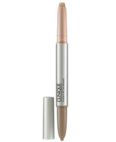 Shop Clinique Instant Lift For Brows Pencil, .004 Oz. In Deep Brown