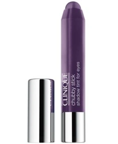 Shop Clinique Chubby Stick Eye Shadow Tint For Eyes, 0.1 Oz. In Portly Plum
