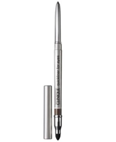 Shop Clinique Quickliner For Eyes Eyeliner, .01 Oz. In New Black