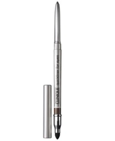 Shop Clinique Quickliner For Eyes Eyeliner, .01 Oz. In Roast Coffee